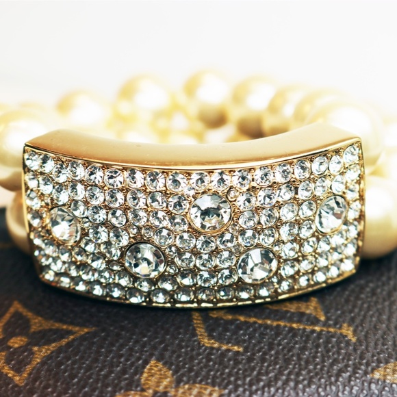 RARE! Vintage KENNETH JAY LANE Pearl Bracelet - Picture 11 of 15